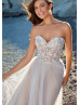 Detachable Straps Beaded Sequins Pearls Most Beautiful Wedding Dress